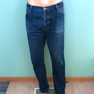 Burberry Dark Blue Four Button Fly Jeans Size 38x34